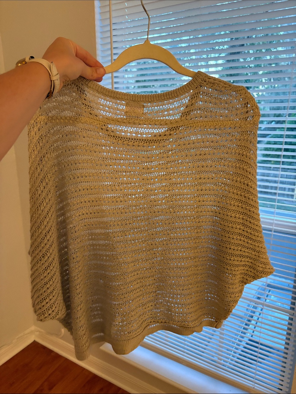 Mossimo Supply Co. Open-Knit Boxy Sweater in Beige - Picture 3 of 3